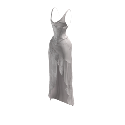 White Couture Corset Dress