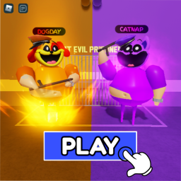 CATNAP VS DOGDAY's PRISON RUN v2! (Obby)