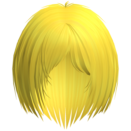 Goth Razor Cut Layered Bob (Yellow)