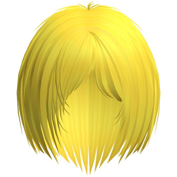 Goth Razor Cut Layered Bob (Yellow)