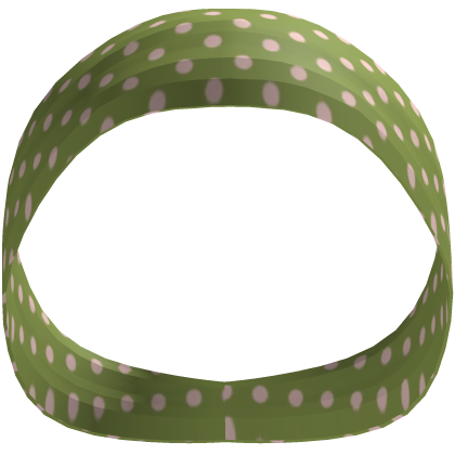 Y2K Silk Bandana Matcha Headband & Pink Polka Dot 