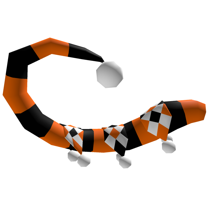 Halloween Jester Tail (Black & Orange)
