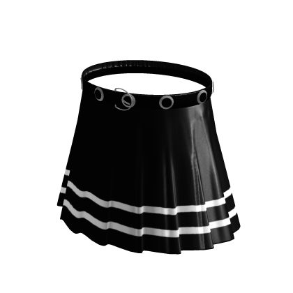 black anime skirt with belt thumbnail
