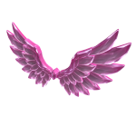 GLOWING Pink Crystal Angel Wings [EMISSIVE]