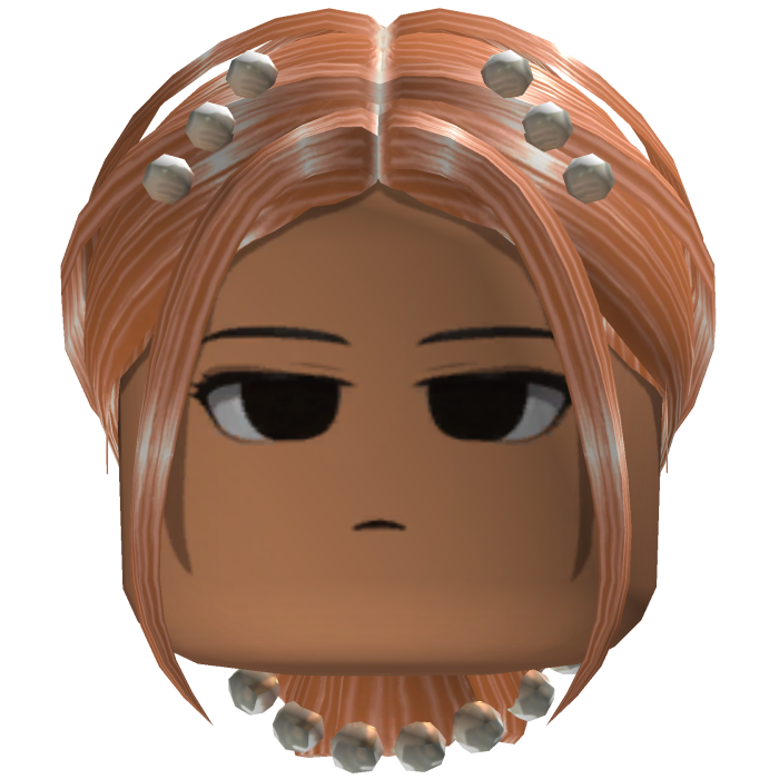 Pearl Slick Back Bun Hair (Strawberry Blonde)