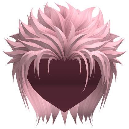 Pink Spiky Fighter Hair Roblox item