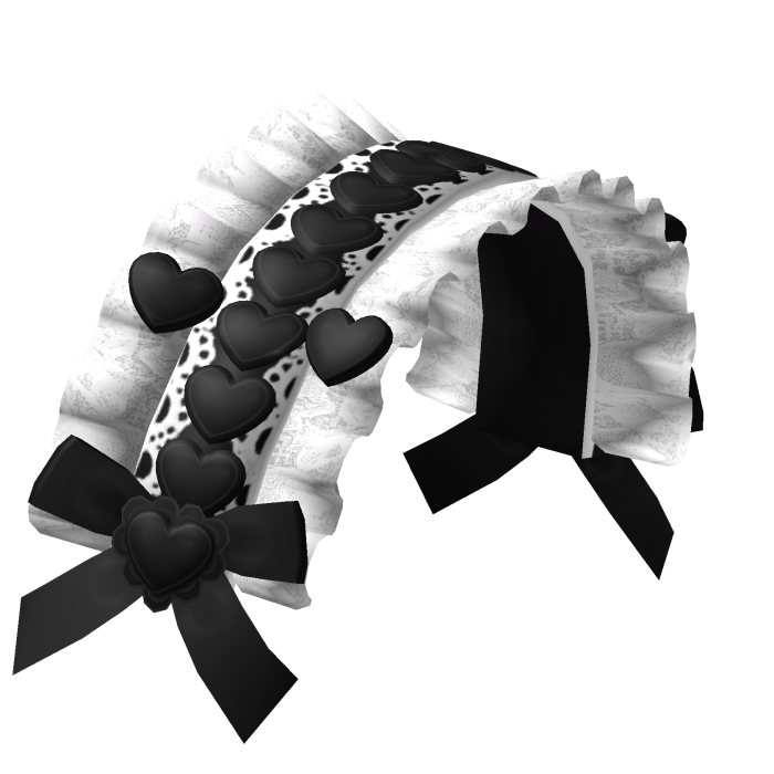 Black Heart Lace Bonnet