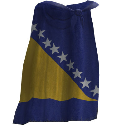 Bosnia and Herzegovina Flag Cape