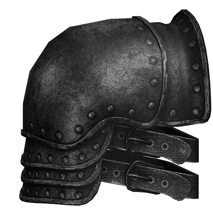Black Medieval Knight Pauldron - Right