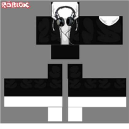 Black N' White Hoodie Roblox decal