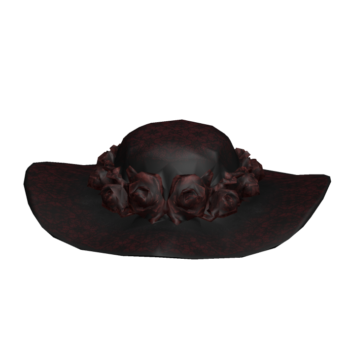 Burgundy Rose Hat