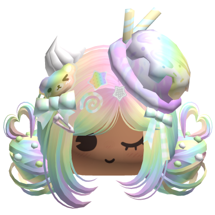 ♡ Ice Cream Girly Buns (Rainbow)