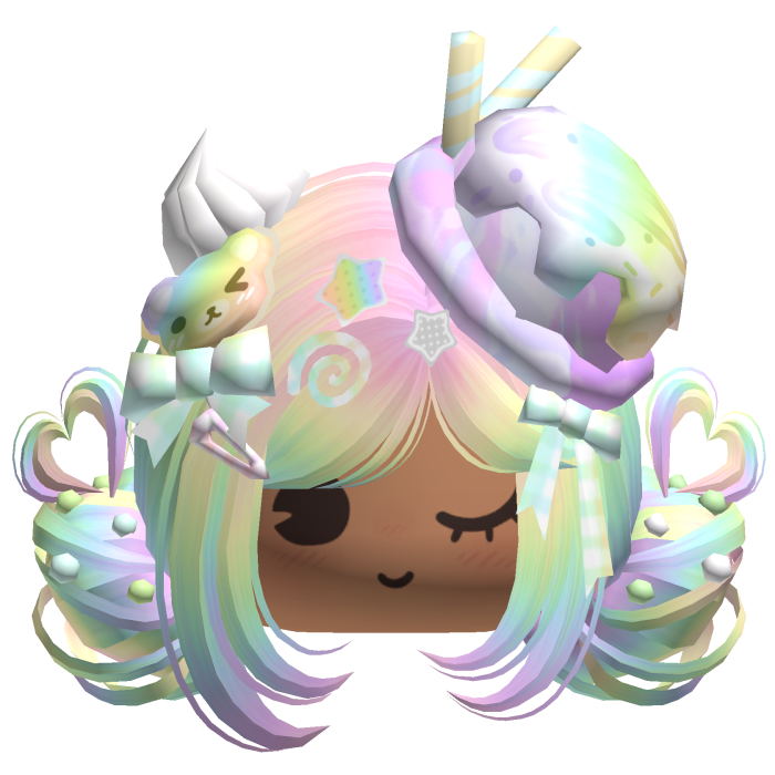 ♡ Ice Cream Girly Buns (Rainbow)