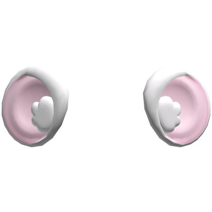 ♡ ꒰ BIG oversized white mouse ears ꒱ ♡  Roblox item