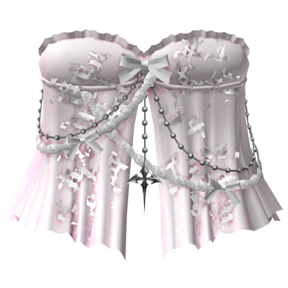 gothic split ruffle evade dress 3.0 baby pink Roblox item