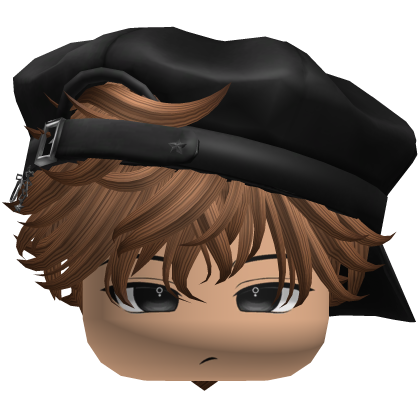 Cute Boy Brown hair with a cap Y2K