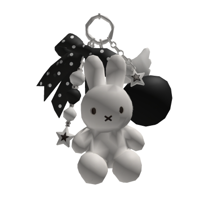 White Bunny Plush Keychain ♡