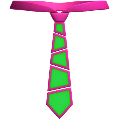 Fractured Tie (Scene Pink and Green) Roblox item