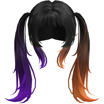 Halloween Black Purple Orange Cutesy Pigtails Roblox item
