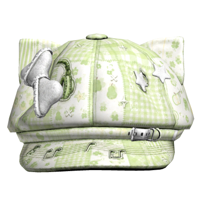 Igari Green Kawaii Bow Beret Roblox item