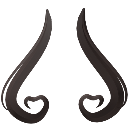 cute long heart back ribbons brown