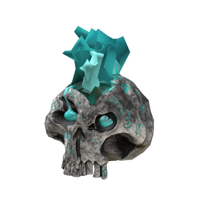 Fire Blue Skull - Right Roblox item