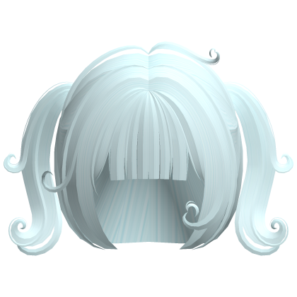 ♡ ꒰ cute swirly curly baby pigtails in blue Roblox item