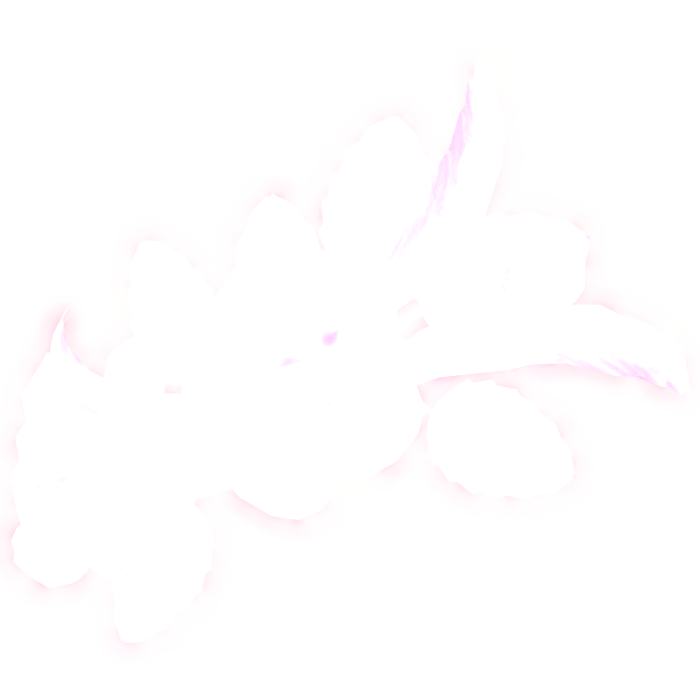 Emissive Glowing Pink & White Flower Headpiece