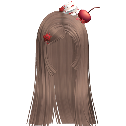 Cherry Cream Long Straight Hime Cut (Milktea) Roblox item