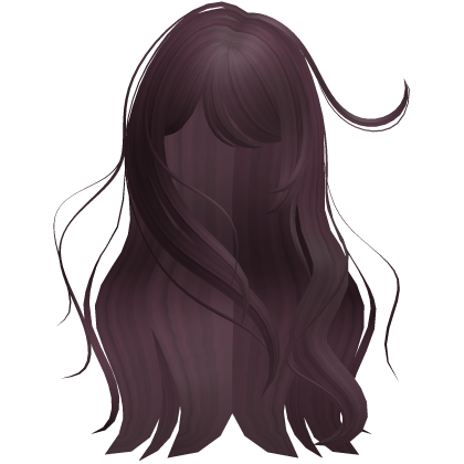 ♡ windy anime girl messy long hair (berry)