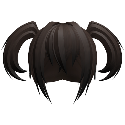ʚ brown messy vampire demon moe pigtails ɞ