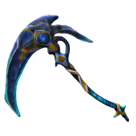 Glowing Blue Cyber Scythe