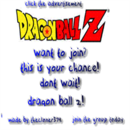 Dragon Ball Z Decal Roblox decal
