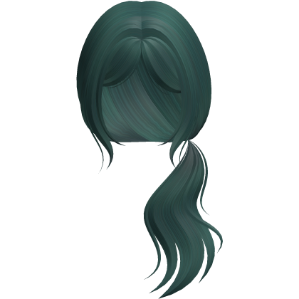 Loose Low Side Ponytail (Teal) Roblox item