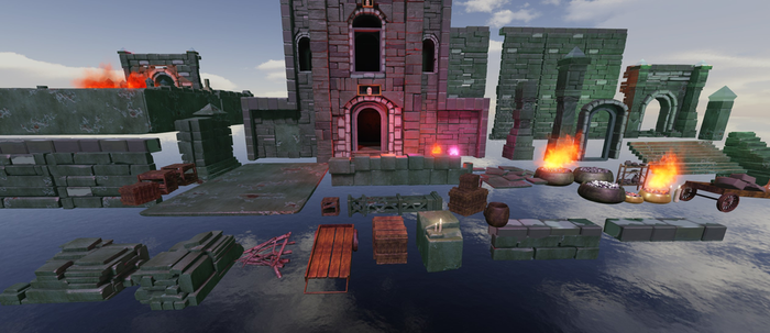 Roblox Fantasy RPG Dungeon Modular Assets Pack preview 4