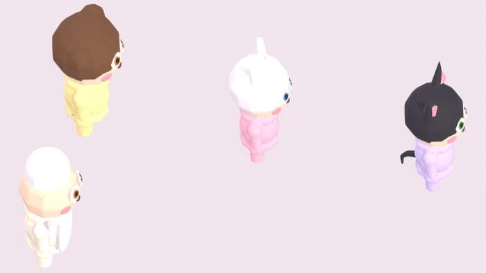 Low Poly Cute Character Pack x40 Chibi Style NPCs preview 3