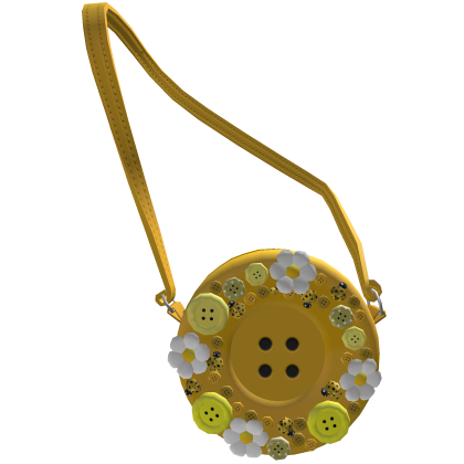 Gyaru button polka dot lady bug crossbody yellow