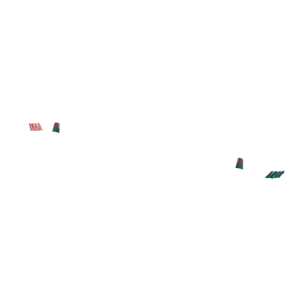 PK| [Cyan] Shortie Hibiscus Nails