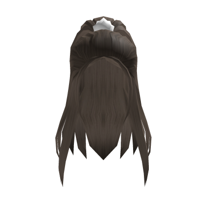 🍀Brown Long Hair with Ponytail Roblox item