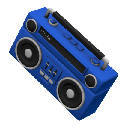Blue Boombox Music Relax radio speaker audio loud