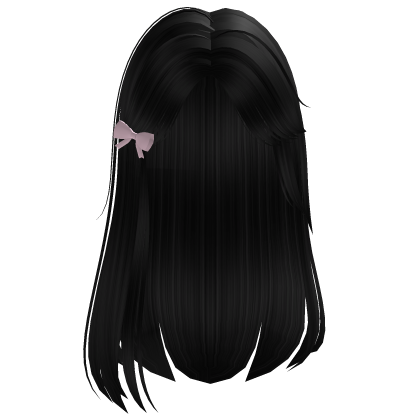 Cute messy black hime hair thumbnail