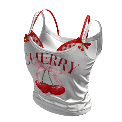 ✨ Cherry Gingham Red Tee Igari Jumino thumbnail
