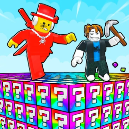 Break the luckyblock and escape form the person