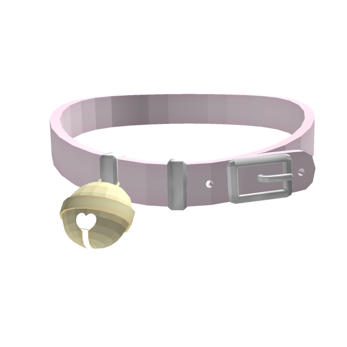 ♡ ꒰ cutesy pink cat collar with bell 3.0