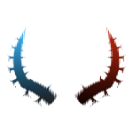 Red and Blue Animated Hologram Horns