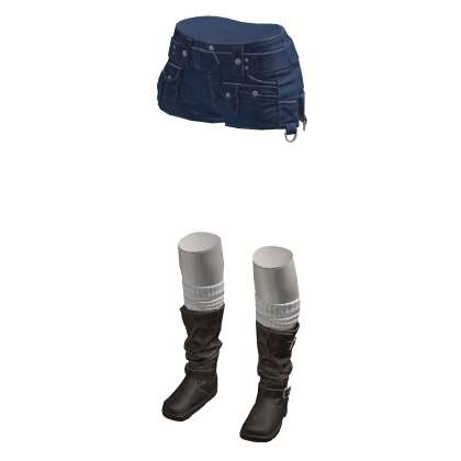 Pocket Shorts with Socks (Navy)