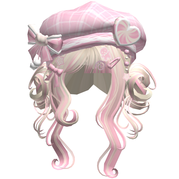 ♡ Christmas Swirly Wispy Buns (Pink Beige)