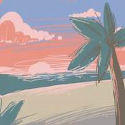 Aesthetic Beach Kids Drawing Decal Roblox decal