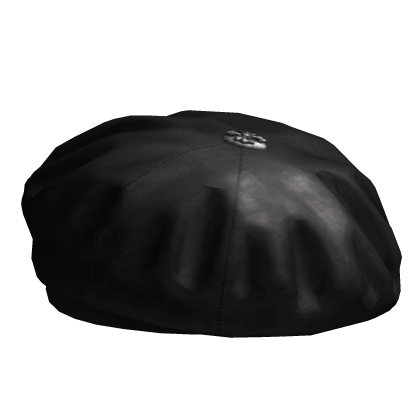 Black Chrome Beret Hat