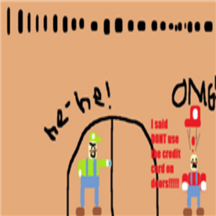 Mario and Luigi #1: credit card gone Roblox decal